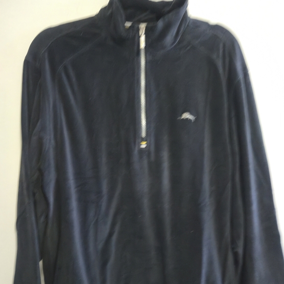 Tommy Bahama Black 1/4 Zip Pullover Size Large - Picture 4 of 5